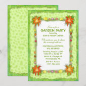 Uitnodiging van de tuinpartij - Florentiegrens (Voorkant / Achterkant)