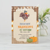 Uitnodiging van de Turkse Thanksgiving (Staand voorkant)