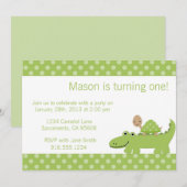 Uitnodiging van de Turtle and Alligator Party (Voorkant / Achterkant)