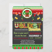 Uitnodiging van de Ugly Sweater Kerstfeestdag (Voorkant)