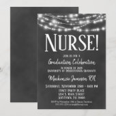 Uitnodiging van de urse Graduation Party van Chalk (Voorkant / Achterkant)