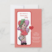 Uitnodiging van de  Valentijn Kinderpartij (Voorkant)