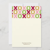 Uitnodiging van de Valentijnse Partij XOXO (Achterkant)