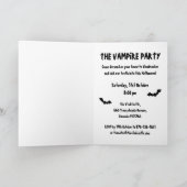 Uitnodiging van de Vampire Party Halloween (Binnen)