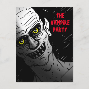 Uitnodiging van de Vampire Party Halloween
