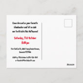 Uitnodiging van de Vampire Party Halloween (Achterkant)