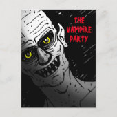 Uitnodiging van de Vampire Party Halloween (Voorkant)