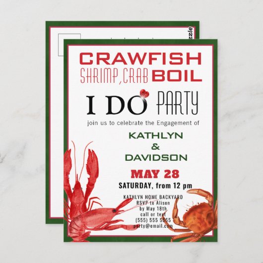 Uitnodiging van de verdragsluitende partij voor de (Voorkant / Achterkant)