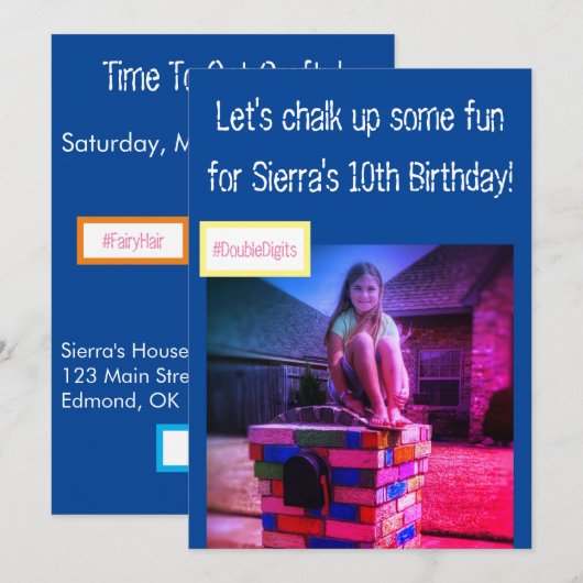 Uitnodiging van de Verf van de Kerk (Voorkant / Achterkant)