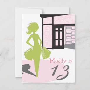 Uitnodiging van de verjaardag - Partij bij het Mal