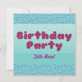 Uitnodiging van de verjaardag van de geboorte - vo (Voorkant)