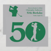 Uitnodiging van de Verjaardag van het Golf van de (Voorkant / Achterkant)