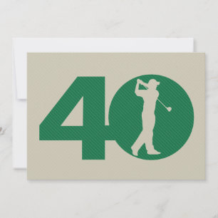 Uitnodiging van de Verjaardag van het Golf van de