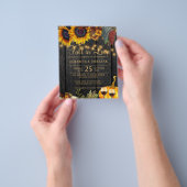 Uitnodiging van de verlovingspartij van de herfst  flyer (Hand)