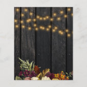 Uitnodiging van de verlovingspartij van de herfst  flyer (Achterkant)