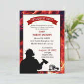 Uitnodiging van de vlaggenstaat van de brandweer (Staand voorkant)