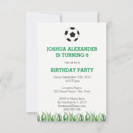 Uitnodiging van de voetbalpartij