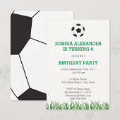 Uitnodiging van de voetbalpartij (Voorkant / Achterkant)