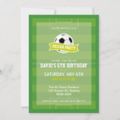 Uitnodiging van de voetbalpartij (Voorkant)