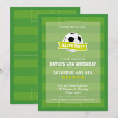 Uitnodiging van de voetbalpartij (Voorkant / Achterkant)