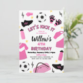 Uitnodiging van de voetbalpartij | Uitnodigingen v (Staand voorkant)