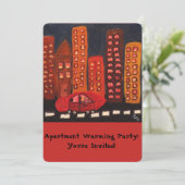 Uitnodiging van de Warming Partij van het departem (Staand voorkant)