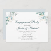 Uitnodiging van de waterverf Engagement Party (Voorkant / Achterkant)