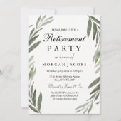 Uitnodiging van de Waterverf Green Leaf Retirement (Voorkant)