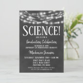 Uitnodiging van de wetenschaps- en Graduatiepartij (Staand voorkant)