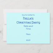 Uitnodiging van de WinterTrees-partij (Achterkant)