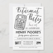 Uitnodiging van de wiskunde-Teacher Retirement Par (Voorkant)