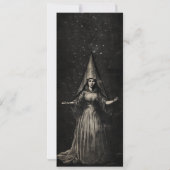 Uitnodiging van de Witch Halloween Partij (Achterkant)