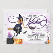 Uitnodiging van de Witch Halloween Partij (Voorkant)