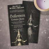 Uitnodiging van de Witch Halloween Partij