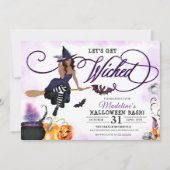 Uitnodiging van de Witch Halloween Partij (Voorkant)