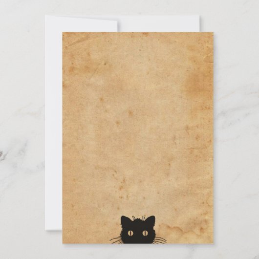 Uitnodiging van de Witch  Halloween Partij (Achterkant)