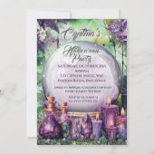 Uitnodiging van de Witch Halloween Partij (Achterkant)