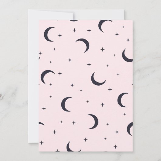 Uitnodiging van de witte zwarte kat Halloween-part (Achterkant)