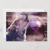 Uitnodiging van de Wolf Halloween Party (Achterkant)