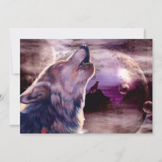 Uitnodiging van de Wolf Halloween Party (Achterkant)