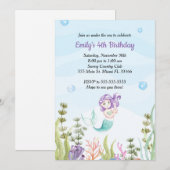 uitnodiging van de zeemeermin op zaterdag in het k (Voorkant / Achterkant)