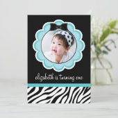  uitnodiging van de Zwarte en Blauwgroen Partij va (Staand voorkant)