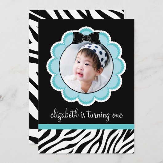  uitnodiging van de Zwarte en Blauwgroen Partij va (Voorkant / Achterkant)