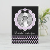 uitnodiging van de Zwarte en de Paarse Partij van (Staand voorkant)