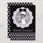 uitnodiging van de Zwarte en de Paarse Partij van (Voorkant / Achterkant)