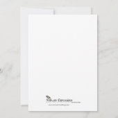 Uitnodiging van de zwarte en Paarse Gothic Scroll (Achterkant)