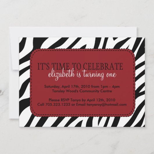 uitnodiging van de Zwarte en Rode Partij van de D (Achterkant)