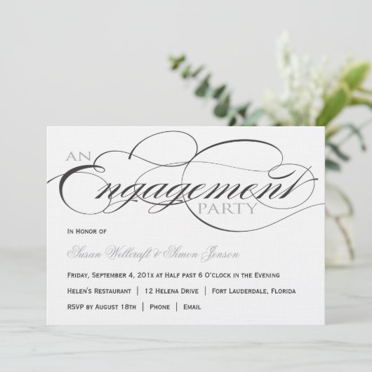 Uitnodiging van de zwarte en Witte Manuscript Enga (Staand voorkant)