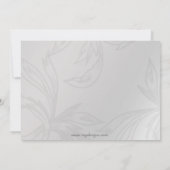 Uitnodiging van de zwarte en zilveren Collectieve  (Achterkant)