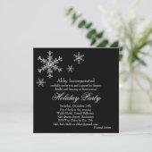 Uitnodiging van de zwarte Glamourese Vakbende (cor (Staand voorkant)